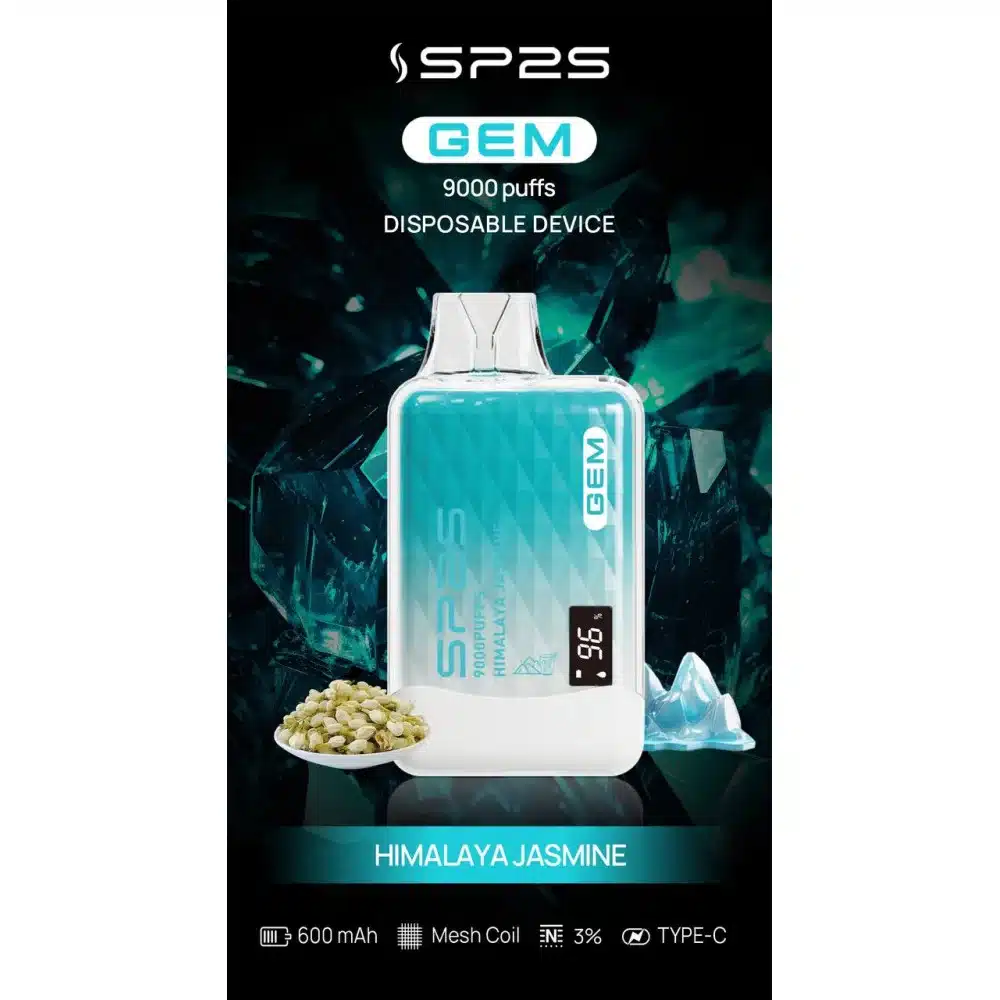 SP2S GEM9000口拋棄式電子煙｜高清顯示屏｜持久煙感｜精緻設計 - 電子煙潮流商城