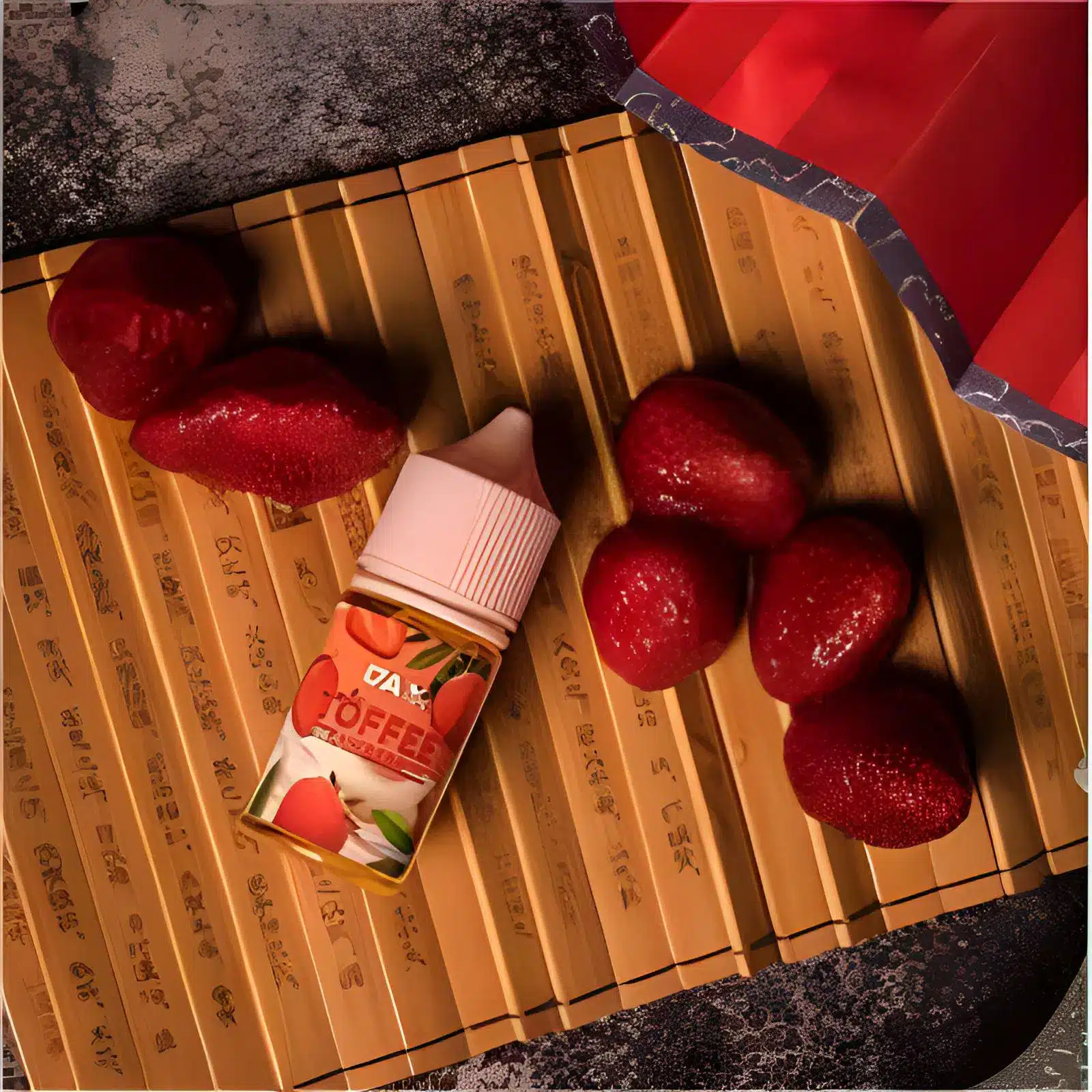 DAVAPE TOFFEE STRAWBERRIES 菸油｜草莓太妃糖口味｜30ML/60ML（0/30mg） - 電子煙潮流商城