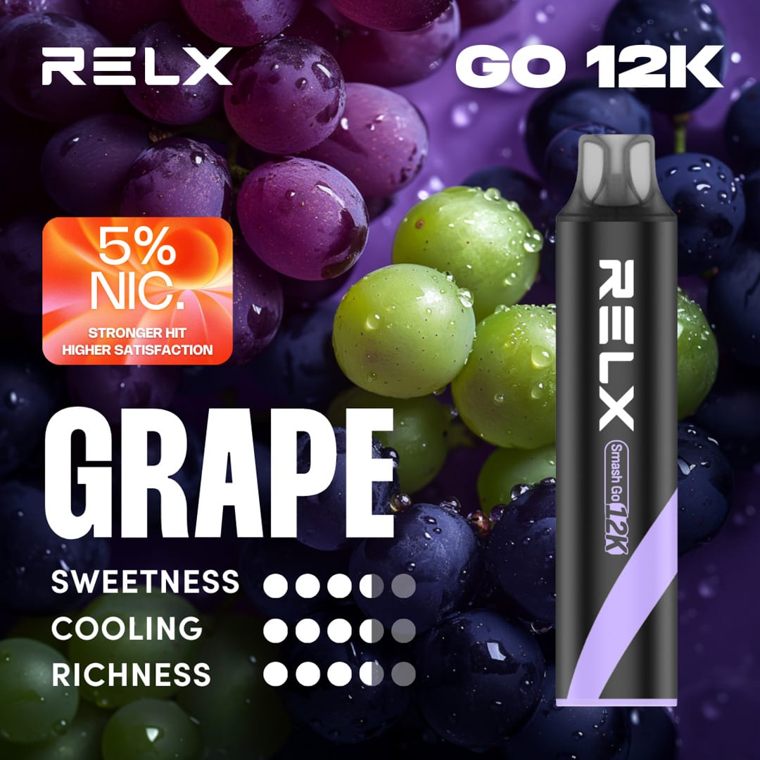 RELX Smash Go12000口拋棄式電子煙｜悅刻一次性裝置外出即用 - 電子煙潮流商城